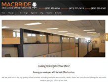 Tablet Screenshot of macbrideofficefurniture.com